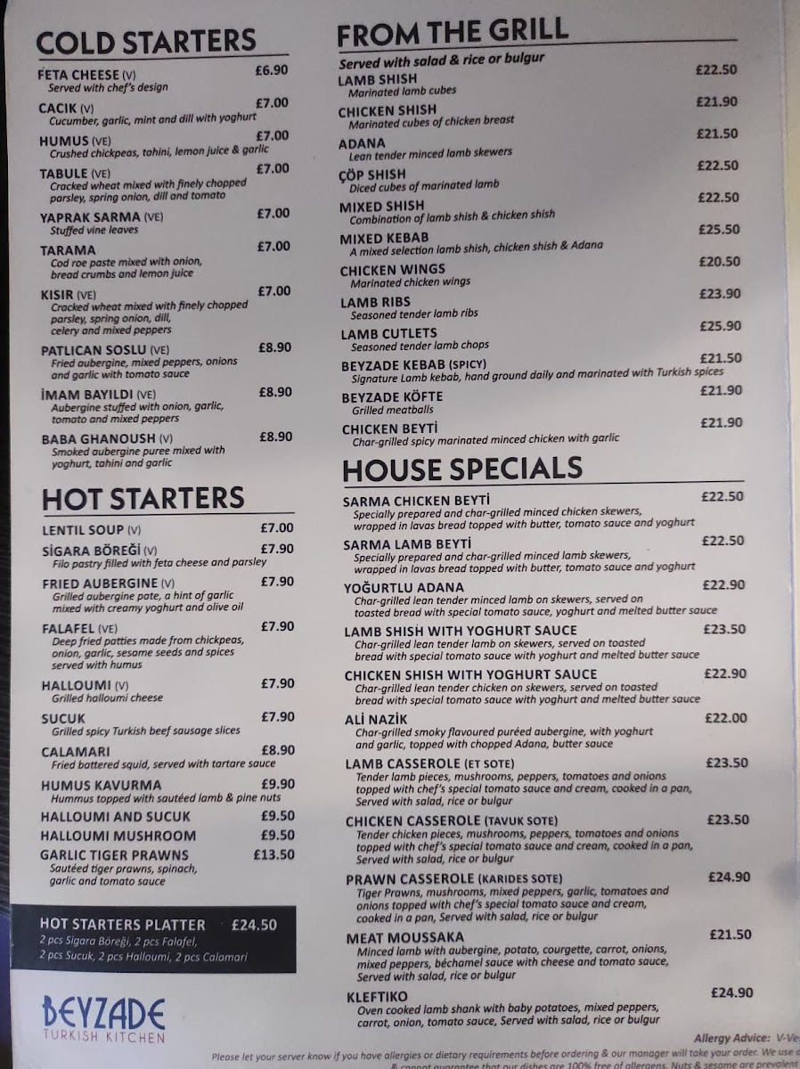 Menu Beyzade Turkish Kitchen-2