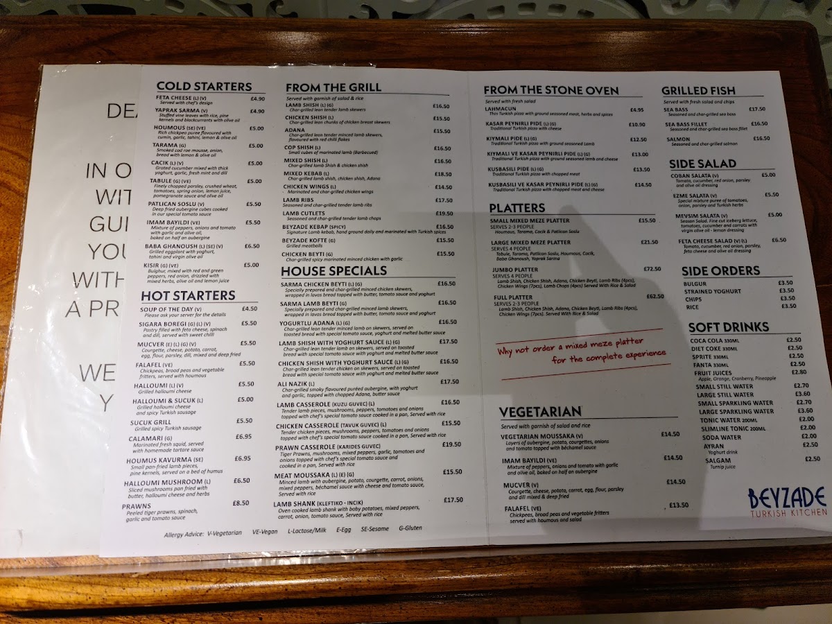 Menu Beyzade Turkish Kitchen-6